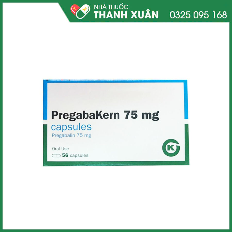 Pregabakern 75mg chỉ định điều trị đau thần kinh, động kinh và rối loạn lo âu tổng quát